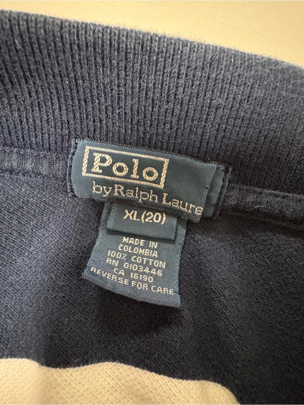 Polo by Ralph Lauren Boys Navy & White Striped Polo Shirt Size XL (20)